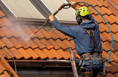 Démoussage et hydrofuge de toiture à Hénansal